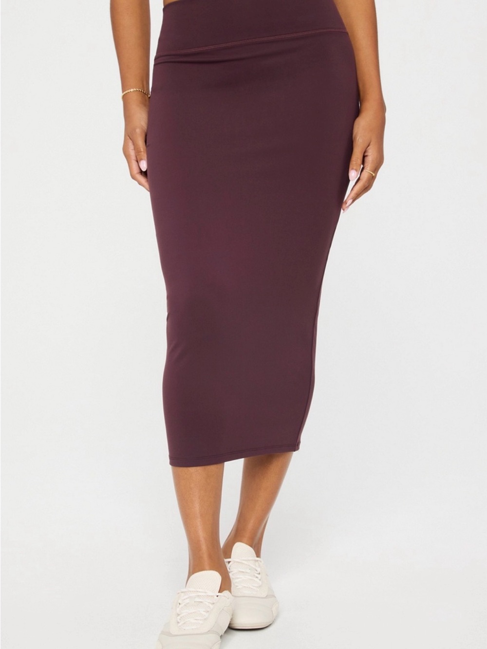 Fabletics PureLuxe Plum Midi Skirt